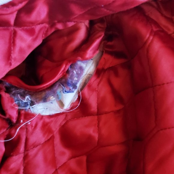 Vintage 1960's Canvas/Faux Fur Trimmed Hooded Mid Length Fit & Flare Coat XS/S - Picture 10 of 10